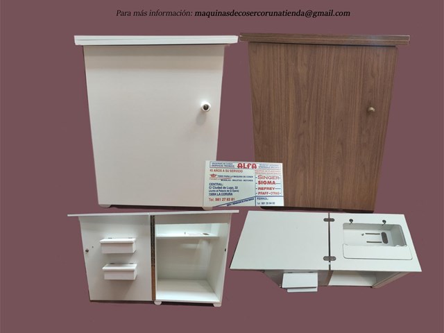 1040.- Mueble Laminado disponible en blanco/avellana o roble