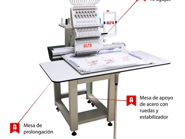 BORDADORA INDUSTRIAL 15 HILOS ALFA